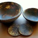 Zestaw rustykalnych mis ceramicznych