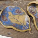 Komplet ceramicznych liści ( c891)