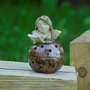 Ceramiczny lampion-kominek Anioł - ręcznie wykonana dekoracja z olejkami