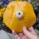 Ręcznie robiony kwiat ceramiczny - poidło na balkon i ogród