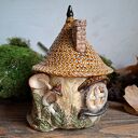 Czarka, cukiernica lub kubek ceramiczny z przykrywką - Leśny domek