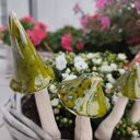 Ceramiczny grzybek do roślin i jesiennych dekoracji