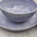 Zestaw obiadowy dla dwojga - turkusowa ceramika handmade