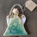 Kolorowy anioł ceramiczny - ręcznie robiona zawieszka Wolna Chwila