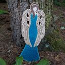 Duży anioł ceramiczny Ilovik - ręcznie wykonana dekoracja