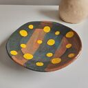 Ceramiczna patera w grochy