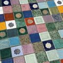 Mini kafelki patchwork ręcznie robione do kuchni i łazienki