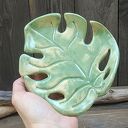 Ceramiczna podstawka monsterka (c864) - ręcznie robiony talerzyk na biżuterię