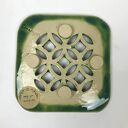 Ceramiczna mydelniczka Orient-kwadrat - ręcznie robiona z jasnej gliny