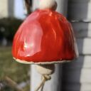 Dzwonek ceramiczny do ogrodu i na balkon - ręcznie robiony Wolna Chwila