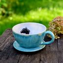 Filiżanka z Koniem Turkus Kamionka 320 ml - Handmade ღ art-Madam.pl