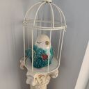 ceramiczny wróbel - figurka