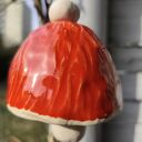 Dzwonek ceramiczny do ogrodu i na balkon - ręcznie robiony Wolna Chwila