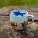 Duży kubek kamionkowy - z wielorybem/waleniem - Malediwy - ok 390 ml II