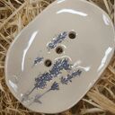 Mydelniczka ceramiczna z motywem lawendy