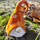 Mikołaj ceramiczny lampion na choinkę - prezent świąteczny