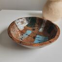 Miska ceramiczna, ciężka, surowa