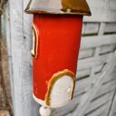 Ręcznie robiony domek ceramiczny - dzwonek do ogrodu i na balkon