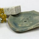 Ceramiczna mydelniczka ręcznie robiona "Green"