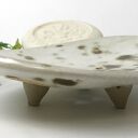 Ceramiczna mydelniczka ręcznie robiona "Rozlana kawa"
