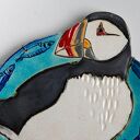 Jagodowy Kruk - maskonur ceramiczna dekoracja wisząca