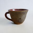Duża filiżanka ceramiczna 400 ml w odcieniach khaki, brązu i miedzi