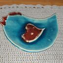 talerzyk ceramiczny kura