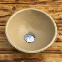 Ręcznie zdobiona nablatowa umywalka ceramiczna z koronkowym motywem