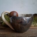 Kubek ceramiczny - Dwa grzyby
