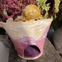 Anioł ceramiczny - lampion z motylem do domu