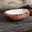 Ceramiczny kamień spokoju Mgła - ręcznie robiony amulet