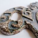 Deska ceramiczna "Esy - Floresy" - ręcznie robiona z gliny szamotowej