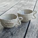 Małe filiżanki espresso 70 ml - zestaw 2 sztuk