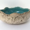 Turkusowa skała - ozdobna miska ceramiczna