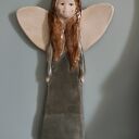 Anioł ceramiczny na Boże Narodzenie - 27 cm