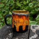 Ręcznie robiony kubek ceramiczny Harley Davidson Fire 600 ml
