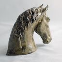Popiersie konia - figurka ceramiczna ręcznie formowana z gliny