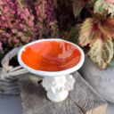 Ceramiczna miseczka w kształcie grzybka na nóżce