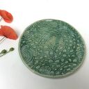 Ceramiczna mydelniczka/spodeczek "Turkus", rzemiosło, polskie