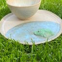 Ceramiczny zestaw do matchy i kawy - czarka z krokodylem