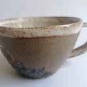 Duży kubek "Rowerowe LOVE" 2 - ceramika handmade z gliny szamotowej