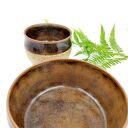 ŚNIADANIOWY ZESTAW handmade brązowe naczynia ceramiczne na prezent dla mężczyzny GAIA