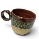Ręcznie robiona filiżanka ceramiczna 220 ml dla kawoszki
