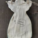 Anioł ceramiczny Wolna Chwila - zawieszka handmade ok. 12 cm