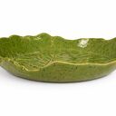 Talerz ceramiczny Liść 17 cm - zielona glazura