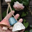 Dzwonek ceramiczny 3 szt - prezent na balkon i do ogrodu