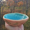Ceramiczna miseczka z ważkami (c380)