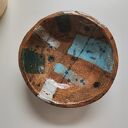 Miska ceramiczna, ciężka, surowa