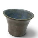 Ceramiczna czarka handmade w turkusowo-brązowych odcieniach