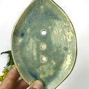 Ceramiczna mydelniczka ręcznie robiona "Green"